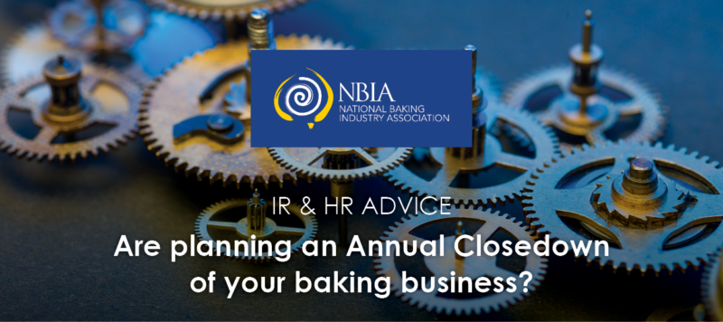 Planning an Annual Closedown of your Baking Business